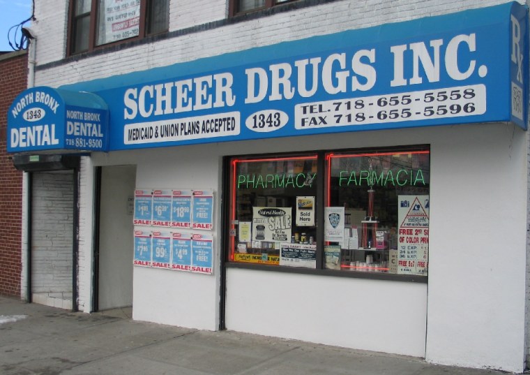 Bill Scheer says that, despite the big changes that have swept pharmacy retailing, his neighborhood hasn't changed much.